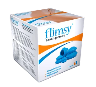 AURA HERBALS Flimsy bańki chińskie gumowe 4 sztuki - Akcesoria medycyny naturalnej - miniaturka - grafika 1