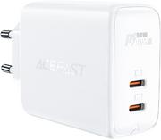 Ładowarki do telefonów - Acefast ładowarka sieciowa GaN USB Typ C 50W, PD, QC 3.0, AFC, FCP biały (A29 white) - miniaturka - grafika 1