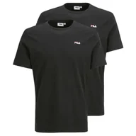 Koszulki męskie - Fila T-Shirt Brod Tee 2-Pack Czarny Fam0083.83128 M - miniaturka - grafika 1