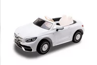Pojazdy elektryczne dla dzieci - Auto Na Akumulator Dziecięcy Licencja Mercedes Maybach S650 Kabriolet Biały - miniaturka - grafika 1