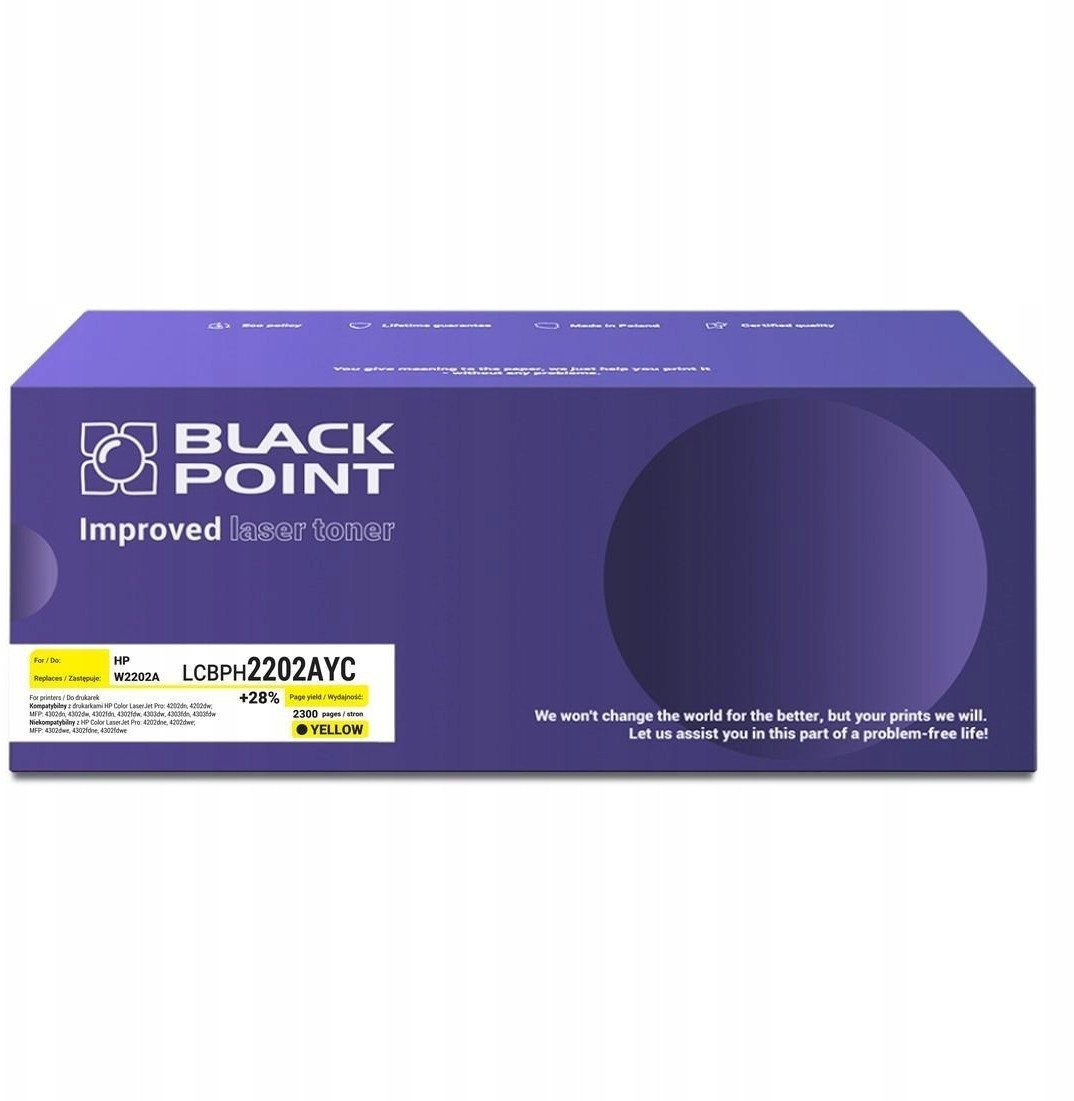 [LCBPH2202AYC] Toner Black Point Color HP W2202A chip NEW BLH2202ACYBW