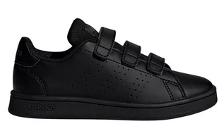 Buty dla dziewczynek - Adidas 30,5 Buty Dziecięce Czarne Rzepy EF0222 - grafika 1