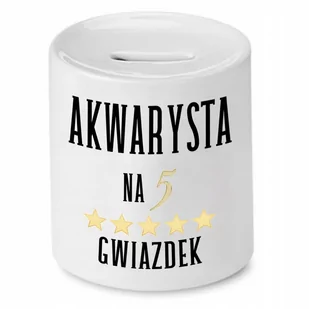 DLA AKWARYSTY SKARBONKA AKWARYSTA NA 5 GWIAZDEK z Nadrukiem ze Zdjęciem - Skarbonki - miniaturka - grafika 1