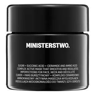 Ministerstwo Dobrego Mydła Cukier, wygładzająca maska do twarzy, 100 ml - Maseczki do twarzy - miniaturka - grafika 1