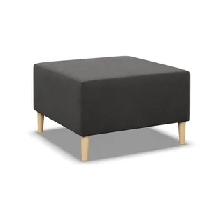 Pufa, podnóżek, Blank Mikrofaza, 71x71x40 cm, szary - Pufy i podnóżki - miniaturka - grafika 1