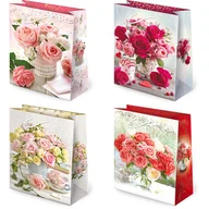 Opakowania i torebki na prezenty - Torebki ozdobne T2-119 Kwiaty bukiety 10 sztuk - miniaturka - grafika 1