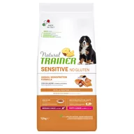 Sucha karma dla psów - Trainer Natural Sensitive No Gluten Puppy & Junior Medium/Maxi z łososiem - 12 kg - miniaturka - grafika 1