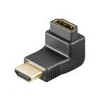 MicroConnect Adapter AV HDMI kątowy Czarny HDM19F19MA