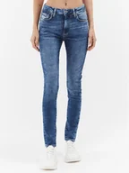 Spodnie damskie - Pepe Jeans Jeansy Regent PL204171 Niebieski Skinny Fit - miniaturka - grafika 1