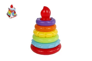 Hipo, Układanka Hipo, Piramidka Plastikowa, 6 Elementowa, 550054 - Zabawki interaktywne dla dzieci - miniaturka - grafika 1