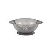 Pozostałe akcesoria fryzjerskie - Fox Fox Earth Colors, miseczka z silikonową przyssawką, szara - miniaturka - grafika 1