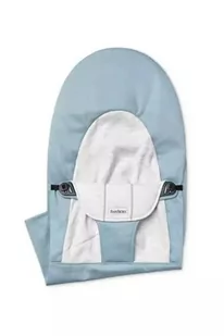 Baby Bjorn BB pokrowiec na leżaczek Blue/Grey Cotton Jersey - Leżaczki i huśtawki - miniaturka - grafika 1