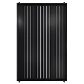 Panele ścienne i boazeria - Lamele obrotowe separujące 245x160 cm czarny plus stopki - miniaturka - grafika 1
