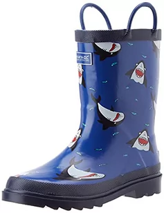 Regatta Unisex dziecięce buty Minnow Jnr Welly Rain Boot, Shark Nautic - 33 EU - Buty dla chłopców - miniaturka - grafika 1