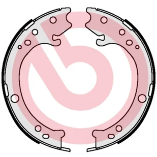 BREMBO Szczęki hamulcowe BREMBO S28517 43053S9AE51 S28517 - Szczęki hamulcowe - miniaturka - grafika 1