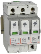 Bezpieczniki elektryczne - Legrand Ogranicznik przepięć C Typ 2 3P 40kA 1,7kV ON 300 412242 412242 - miniaturka - grafika 1