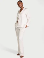 Piżamy damskie - Victoria's Secret Piżama satynowa błyszcząca z długimi rękawami Glazed Satin - miniaturka - grafika 1