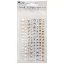 DP Craft Kryształki i perły samoprzylepne 120 sztuk Nature Tones - Zabawki kreatywne - miniaturka - grafika 1