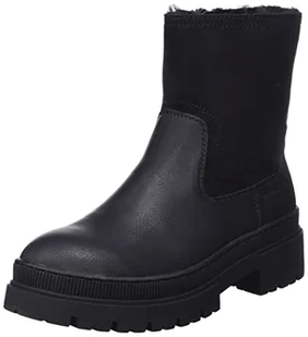 Tom Tailor Damskie sztyblety 4294906, czarne, 42 UE - Botki damskie - miniaturka - grafika 1