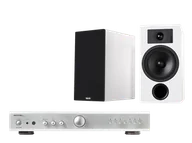 Zestawy stereo - Rotel A11 MkII (srebrny) + Tesi 3 (biały) - miniaturka - grafika 1