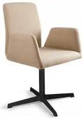Fotele i krzesła biurowe - Fotel obrotowy Brava Unique biurowy beżowy krzesło konferencyjne poczekalni - miniaturka - grafika 1