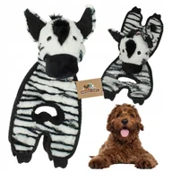 Zabawki dla psów - Zabawka dla psa ZEBRA maskotka piszcząca szeleszcząca duża 38cm PREMIUM - miniaturka - grafika 1