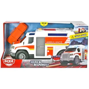 Simba Toys Auto Ambulans biały 30cm - Samochody i pojazdy dla dzieci - miniaturka - grafika 1
