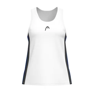 Damski podkoszulek Head CLUB 25 TECH Tank Top Women Royal/White L - Koszulki sportowe damskie - miniaturka - grafika 1