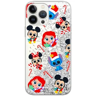 ERT GROUP etui na telefon Apple Iphone XS, case oryginalny i oficjalnie licencjonowany przez Disney, wzór Disney Friends 002, optymalnie dopasowane, z efektem płynnego brokatu - Etui i futerały do telefonów - miniaturka - grafika 1