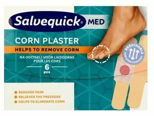 Salvequick Salvequick, Foot Care, plastry na odciski, 6 szt. - Pielęgnacja stóp - miniaturka - grafika 1