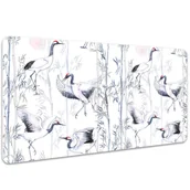 Podkładki na biurko - Mata ochronna z nadrukiem Taniec żurawi 100x50 cm, Dywanomat - miniaturka - grafika 1