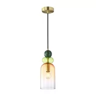 Lampy sufitowe - Manso lampa wisząca 1xE14 złota PND-37462C-MC-GD - miniaturka - grafika 1