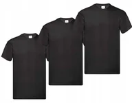 Koszulki męskie - Koszulka T-Shirt Męski 3 szt ZESTAW KOMPLET FOTL Original 610820 CZARNA M - miniaturka - grafika 1