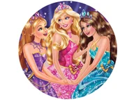 Ciasta i półprodukty do ciast - Dekoracyjny opłatek tortowy Barbie - 20 cm - miniaturka - grafika 1