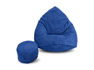 Pufa sako XXXXL worek + gratis ontario granatowa - Pufy i podnóżki - miniaturka - grafika 1