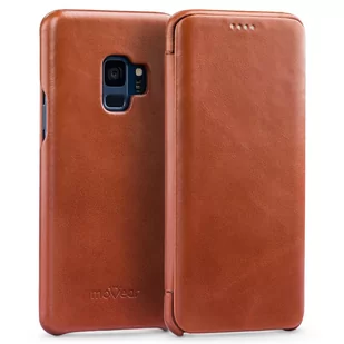 moVear Eleganckie Etui Samsung S9 SKÓRA z klapką Brązowy Galaxy G960F MOVEAR S0GS9S0S0BKVBR - Etui i futerały do telefonów - miniaturka - grafika 1