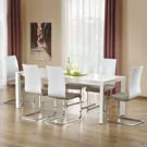 Stoły - Stano furniture Stół rozkładany Cambridge, biały, 130x80x76 cm - miniaturka - grafika 1