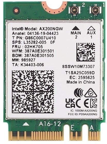 Karta sieciowa Intel Wewnętrzna do laptopa AX200 WIFI 2400Mb + Bluetooth 5