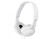 Słuchawki - Sony MDR-ZX110W białe - miniaturka - grafika 1