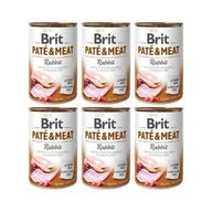 Mokra karma dla psów - Brit Pate & Meat 6×400g Mokra karma dla psa z królikiem - miniaturka - grafika 1