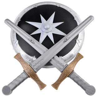 Zestaw Dla Rycerza Miecze Tarcza Ochronna - Zabawki militarne - miniaturka - grafika 1