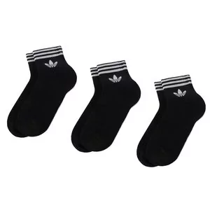 Skarpetki damskie - Adidas Zestaw 3 par niskich skarpet unisex Tref Ank Sck Hc EE1151 Black/White - grafika 1