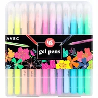 Długopisy - Kolorowe Żelopisy Długopisy Żelowe 48 Szt Zestaw - miniaturka - grafika 1