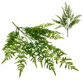Sztuczne kwiaty - PAPROĆ ZIELONY BUKIET LIŚCI - GUMOWE PEŁNE LIŚCIE PAPROCI W BUKIECIE 73 CM - miniaturka - grafika 1