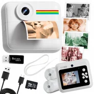 Aparaty natychmiastowe - Aparat NATYCHMIASTOWY dla dzieci zdjęcia kolor selfie menu PL gry Drukuś - miniaturka - grafika 1