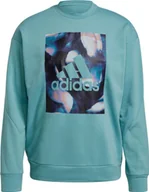 Bluzy damskie - Adidas Bluza damska adidas uforu Sweatshirt niebieska GS3893 - miniaturka - grafika 1