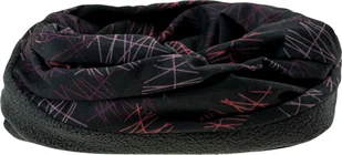 Hi-Tec Chusta wielofunkcyjna Rine Black/Neon Leaves - Czapki i chusty sportowe damskie - miniaturka - grafika 1