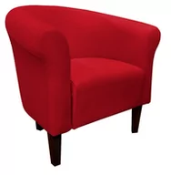 Fotele - ATOS Fotel Milo Mikrofaza 8 czerwony nogi 20 venge - miniaturka - grafika 1