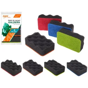 Gąbki do naczyń Kaldera 4 sztuki - Ściereczki, gąbki, czyściki - miniaturka - grafika 1