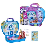 Figurki dla dzieci - Hasbro, My Little Pony, Przenośny zestaw Magia Miniaturowego Świata Kącik Zwierząt + figurka Hitch Trailblazer F6440 - miniaturka - grafika 1